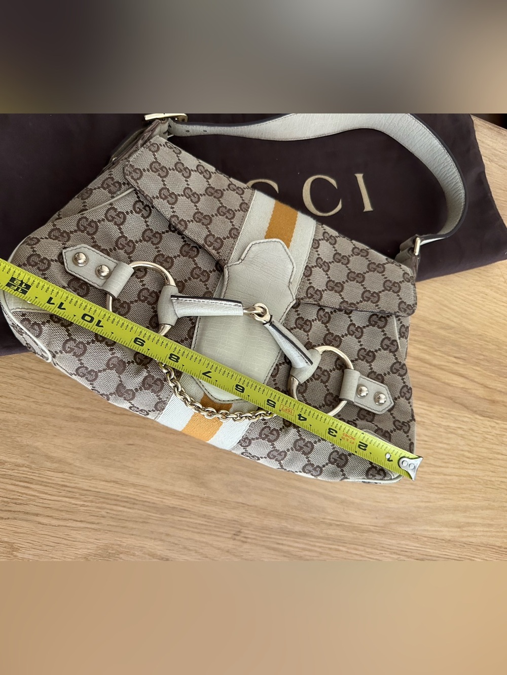 Gucci Horsebit Shoulder Bag with dustbag and COA - Picture 15 of 16